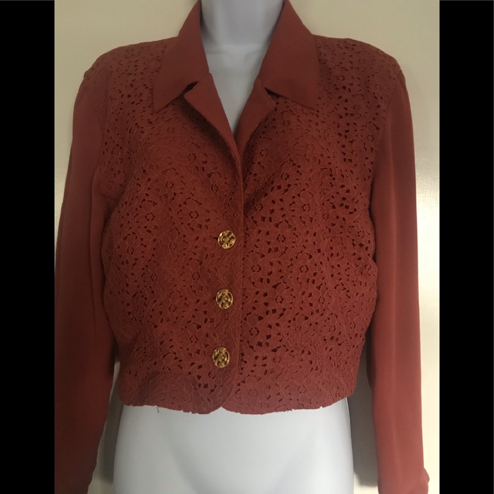 LA BELLE ,teracota color , size M , women s blouse